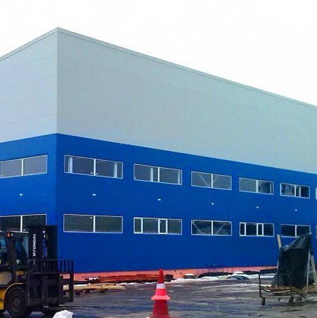 Workshop for building materials production