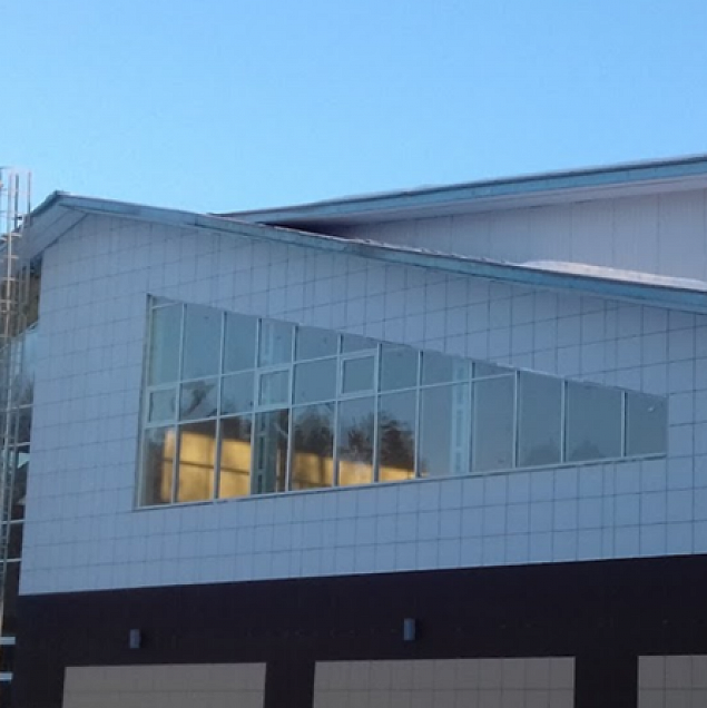 Sports and recreation complex with a swimming pool